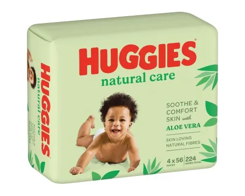 Детские влажные салфетки Huggies Natural Care 56 х 4 шт (5029053550183)