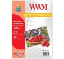 Фотопапір A4 Premium WWM (G180.50.Prem)
