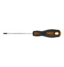 Отвертка Neo Tools крестовая PH1 x 100 мм, CrMo (04-022)