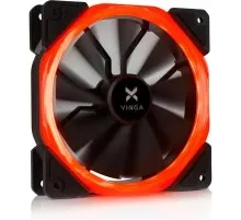 Кулер для корпуса Vinga LED fan-01 red