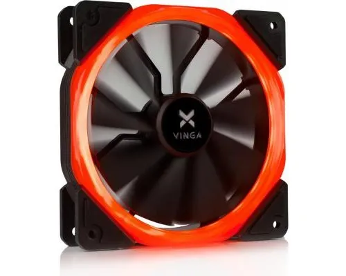 Кулер до корпусу Vinga LED fan-01 red