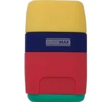 Точилка Buromax RUBBER TOUCH /large, container, eraser (BM.4771-1)