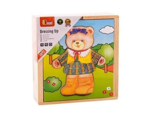 Развивающая игрушка Viga Toys Гардероб медведицы (56403)