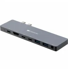 Порт-репликатор Canyon Docking Station with 8 ports, 1*Type C PD100W+2*Type C (CNS-TDS08DG)