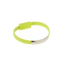 Дата кабель USB 2.0 AM to Micro 5P 0.2m браслет green Extradigital (KBU1782)