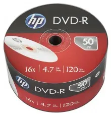 Диск DVD HP DVD-R 4.7GB 16X 50шт (69303/DME00070-3)