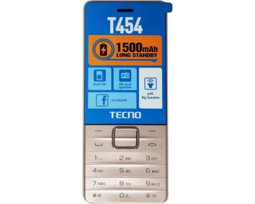 Мобільний телефон Tecno T454 Champagne Gold (4895180745980)