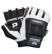 Перчатки для фитнеса Power System Fitness PS-2300 Black/White M (PS-2300_M_Black-White)