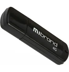 USB флеш накопичувач Mibrand 32GB Grizzly Black USB 2.0 (MI2.0/GR32P3B)