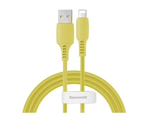 Дата кабель USB 2.0 AM to Lightning 1.2m 2.4A yellow Baseus (CALDC-0Y)