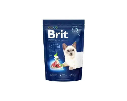Сухий корм для кішок Brit Premium by Nature Cat Sterilized Lamb 300 г (8595602553006)