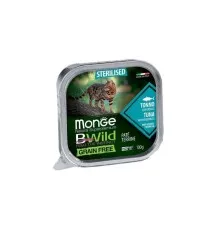 Паштет для котів Monge BWild Grain Free Wet Tuna Sterilised Cat 100 г (8009470012898)