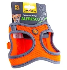 Шлей для собак GimDog Alfresco XS неопрен 34-36 см оранжевая (8009632059884)