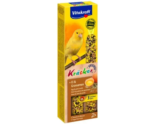 Ласощі для птахів Vitakraft Kracker для канарок з яйцем 54 г (4008239212658)