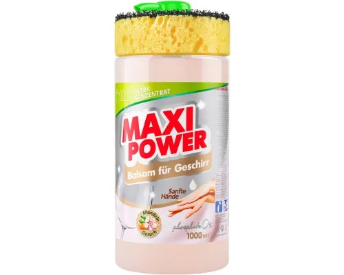 Засіб для ручного миття посуду Maxi Power Мигдаль 1000 мл (4823098402800)