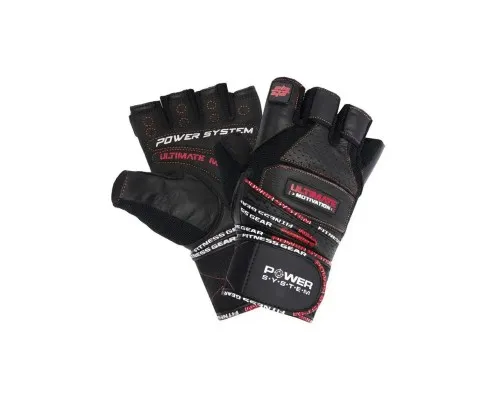Перчатки для фитнеса Power System Ultimate Motivation PS-2810 Black Red Line L (PS_2810_L_Black/Red)