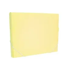 Папка на резинках Optima А4 30 мм, пастельная желтая (O35616-85)