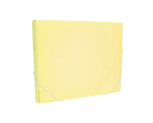 Папка на резинках Optima А4 30 мм, пастельна жовта (O35616-85)