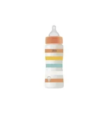 Пляшечка для годування Chicco Well-Being Colors з силіконовою соскою 4м+ 330 мл Помаранчева (28637.31)