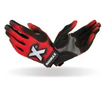 Рукавички для фітнесу MadMax MXG-101 X Gloves Black/Grey/Red XL (MXG-101-RED_XL)