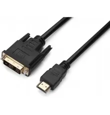 Кабель мультимедийный HDMI to DVI 3.0m Single Link 18+1 Premium ProLogix (PR-HDMI-DVI-P-01-30-3m)