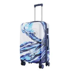 Чемодан Semi Line Print 24" M White/Blue (T5653-2)