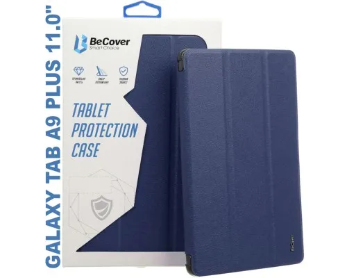 Чехол для планшета BeCover Soft Edge stylus holder Samsung Tab A9 Plus SM-X210/SM-X215/SM-X216 11.0 Deep Blue (710367)