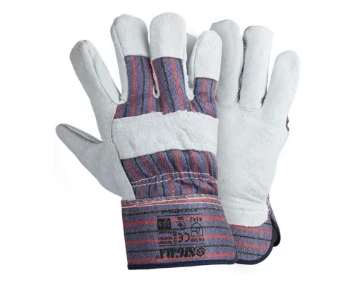 Захисні рукавички Sigma комбіновані замшеві (цілісна долоня) (9448361)