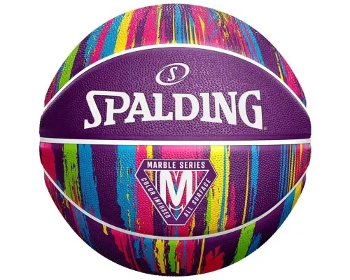 Мяч баскетбольный Spalding Marble Ball фіолетовий Уні 7 84403Z (689344406541)