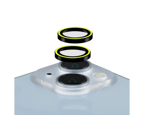 Скло захисне Armorstandart for Camera AR iPhone 15 / 15 Plus Yellow (ARM76132)