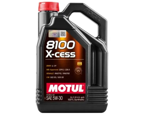 Моторное масло MOTUL 8100 X-cess SAE 5W-30, 5л