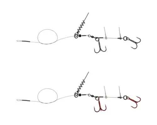 Оснащення Savage Gear Linethru Corkscrew Rig 2x1/0 45cm 31kg (2 шт/уп.) (1854.12.96)