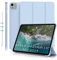 Чехол для планшета BeCover Tri Fold Soft TPU Silicone Apple iPad Air 13" M2 2024 Light Blue (711741)