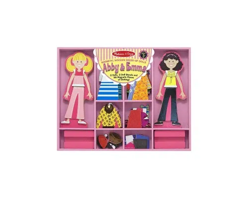 Развивающая игрушка Melissa&Doug Магнитная одевалка средняя Эбби и Эмма (MD14940)