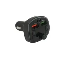 FM модулятор Voltronic Q7 з еквалайзером, 3.1A, PD18W, USB, TF (FM-Q7EQ)