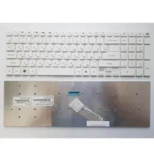 Клавіатура ноутбука Packard Bell NV50/NV51/NV53/NV55/F4211/P5WS0/TX69 белая RU (A43593)