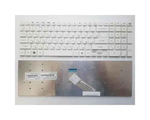 Клавиатура ноутбука Packard Bell NV50/NV51/NV53/NV55/F4211/P5WS0/TX69 белая RU (A43593)