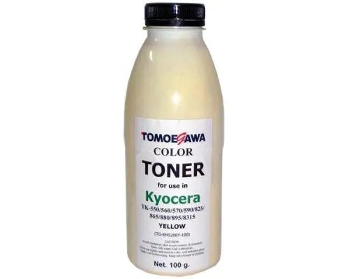 Тонер KYOCERA TK-550/825/865/880/895/8315 100г Yellow Tomoegawa (TG-KM5200Y-100)