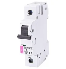 Автоматичний вимикач ETI ETIMAT 10 1p C 6А (10 kA)