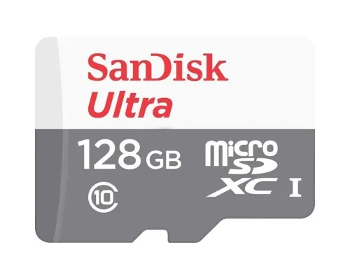 Карта памяті SanDisk 128GB microSDHC class 10 UHS-I Ultra (SDSQUNR-128G-GN3MA)
