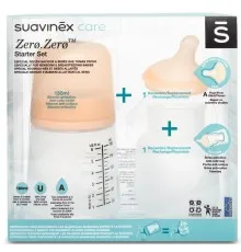 Пляшечка для годування Suavinex набір антиколіковий ZERO.ZERO 180 мл (306422)