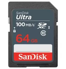 Карта пам'яті SanDisk 64GB SDXC class 10 UHS-1 (SDSDUNR-064G-GN3IN)