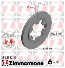 Тормозной диск ZIMMERMANN 250.1382.20