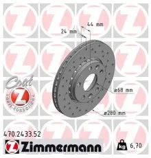 Гальмівний диск ZIMMERMANN 470.2433.52