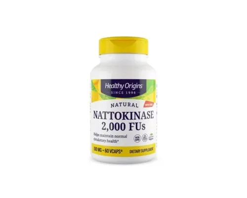 Вітамінно-мінеральний комплекс Healthy Origins Наттокіназа 100мг, 60 гелевих капсул (HO25157)