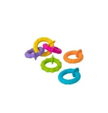 Погремушка Fat Brain Toys набор прорезывателей Гибкие колечки pipSquigz Ringlets (F250ML)