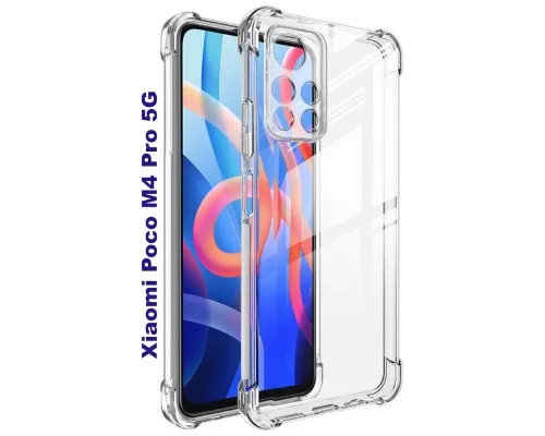 Чохол до мобільного телефона BeCover Anti-Shock Poco M4 Pro Clear (707198)