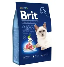 Сухой корм для кошек Brit Premium by Nature Cat Sterilized Lamb 8 кг (8595602553242)