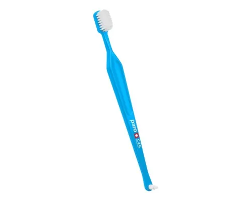 Зубна щітка Paro Swiss S39 в поліетиленовій уп. мяка Блакитна (7610458097150-blue)