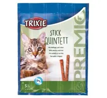 Ласощі для котів Trixie PREMIO Quadro-Sticks 5 шт (домашня птиця) (4011905427249)